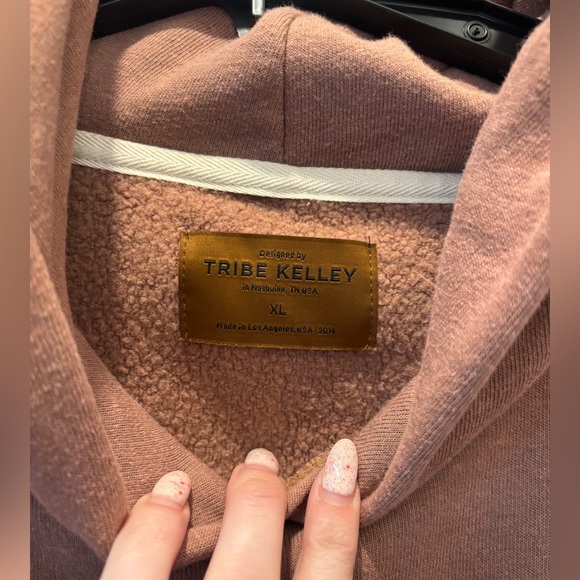 TRIBE KELLEY Butter Hoodie Vault Rum Caramel Sweatshirt Pullover Brown XL NEW - Picture 7 of 11
